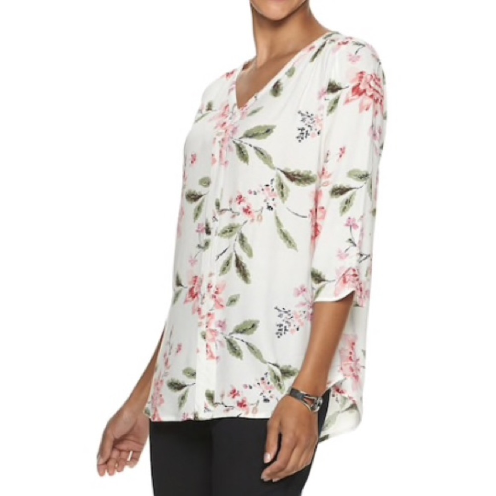 Petite XL Floral Print Blouse